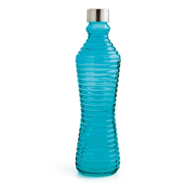 Botella con tapón 1l Line azul