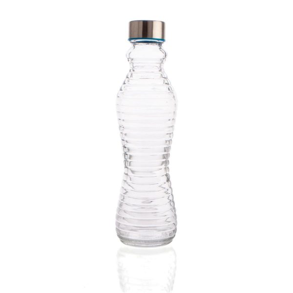 Botella con tapón 0,5l Line transparente
