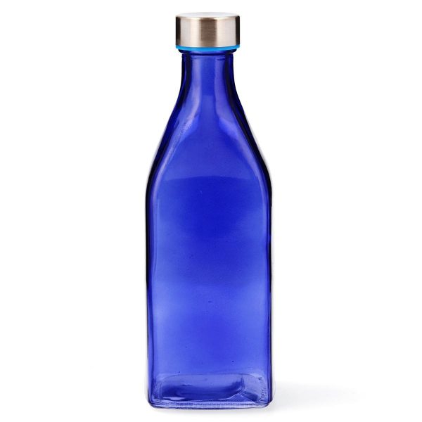 Botella cuadrada 1l Habitat azul
