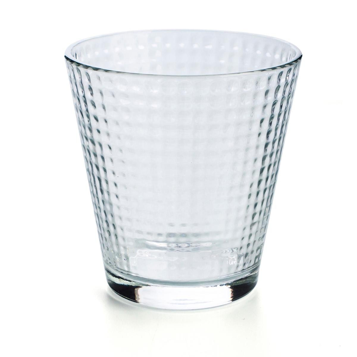 Set de 6 vasos bajos de cristal para whisky o agua+botella de cristal