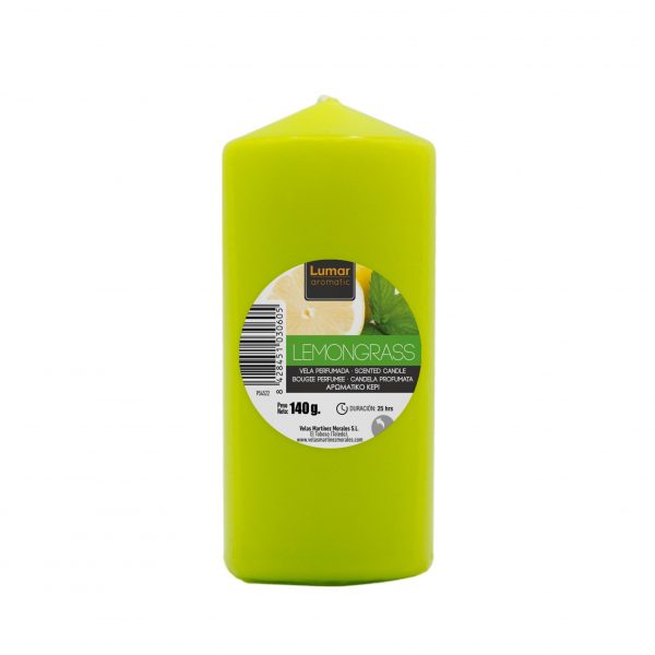 Vela taco perfumada 140gr Lemongrass