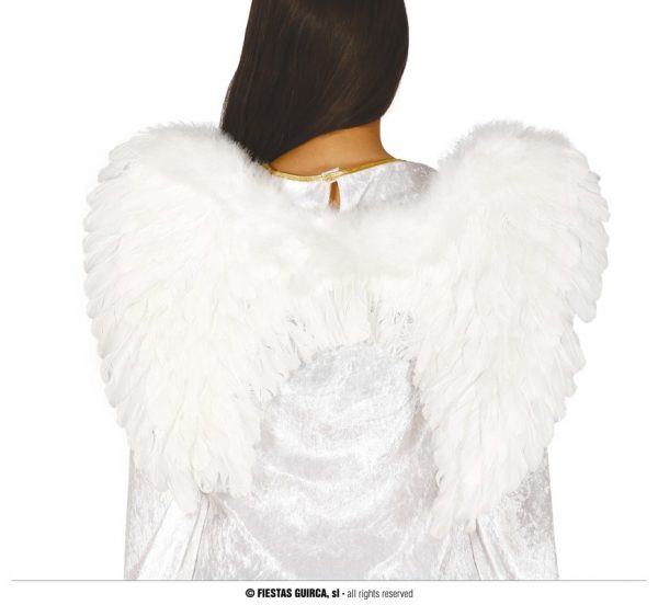 Alas ángel plumas blancas