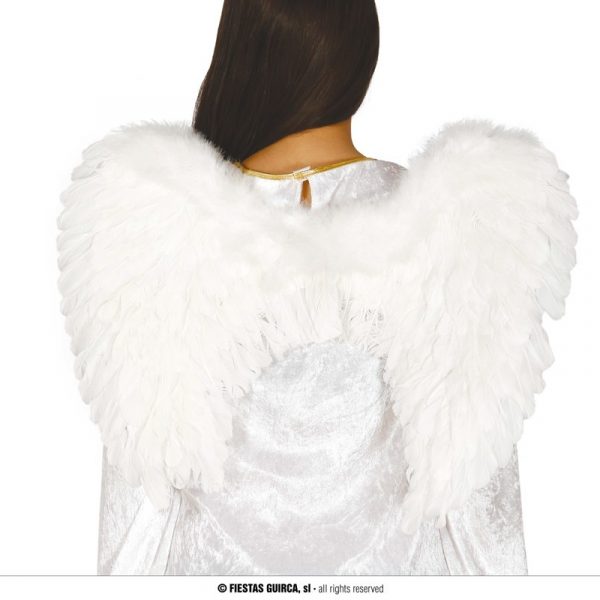 Alas ángel plumas blancas