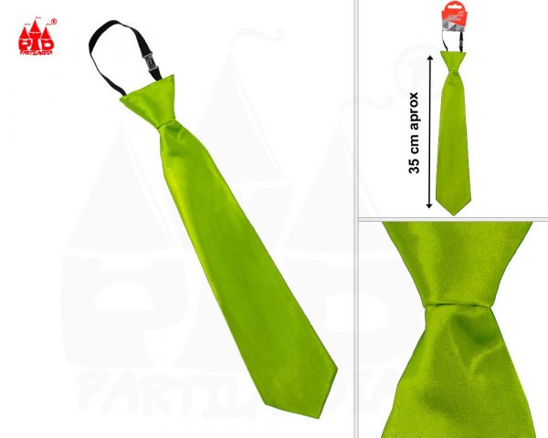 Corbata verde lima