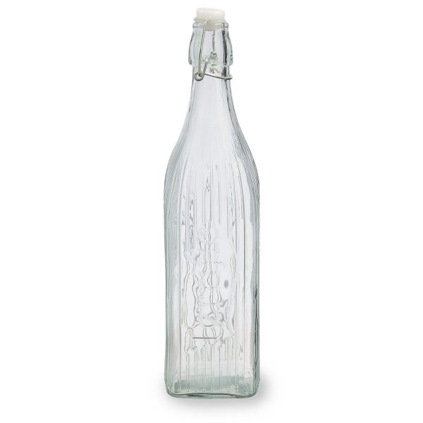 Botella con tapón 1l Viba transparente