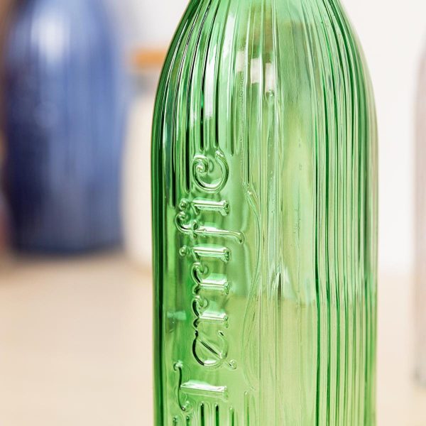 Botella con tapón 1l Viba verde