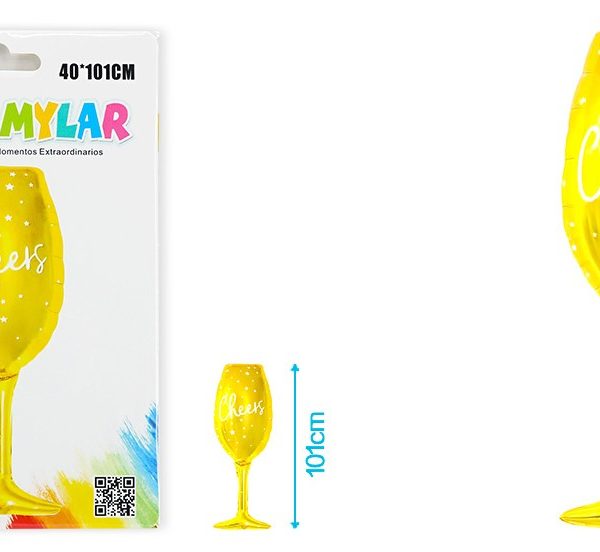 Globo Mylar Champagne