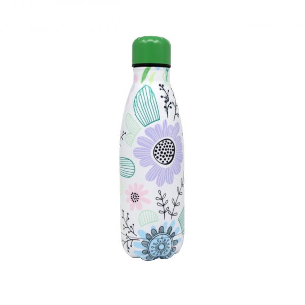 Botella térmica estampada - Green Flowers