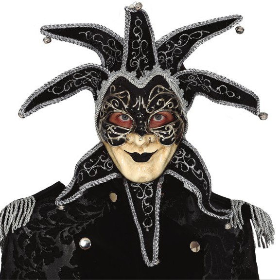 Máscara veneciana negra