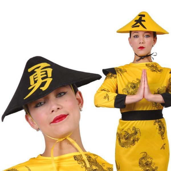 Sombrero chino fieltro colores surtidos