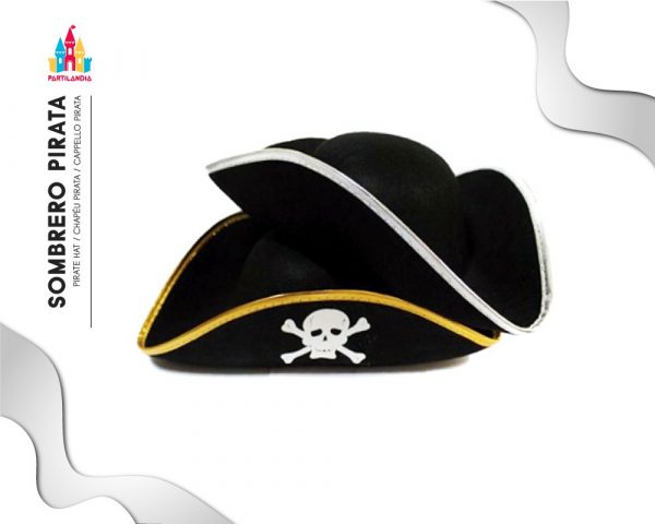 Sombrero pirata infantil colores surtidos