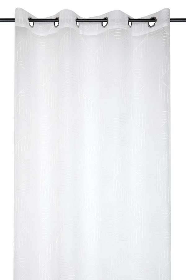 Cortina visillo Quadro 140x260cm blanco