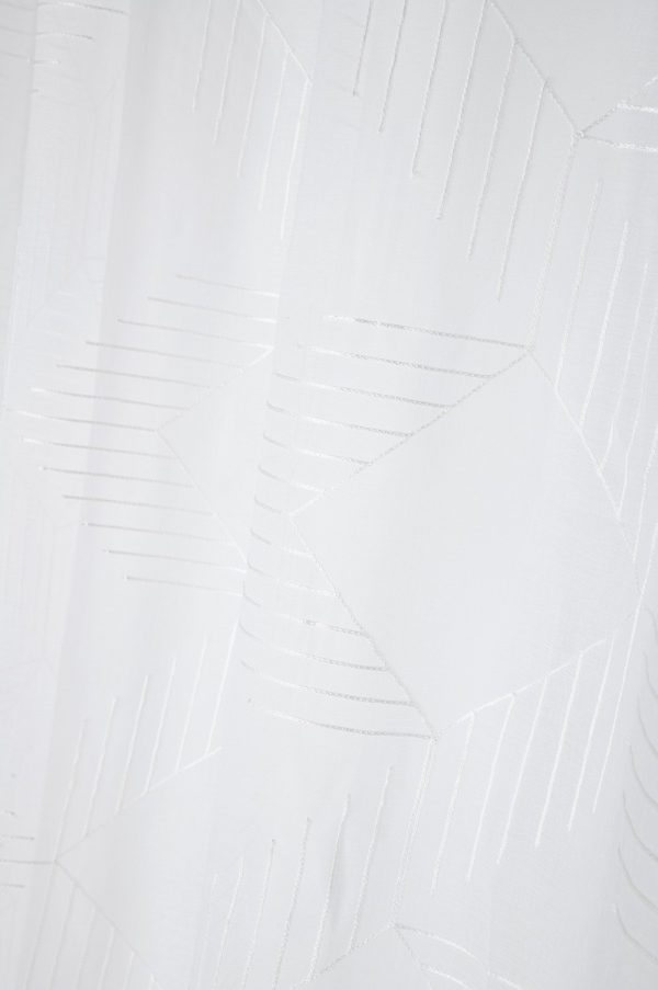 Cortina visillo Quadro 140x260cm blanco